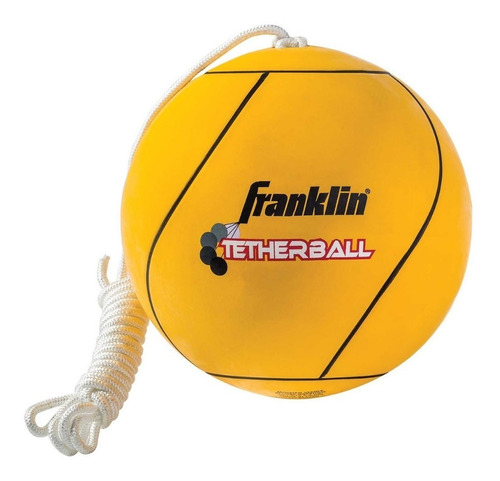 Balón Tetherball Franklin Sports 22 Cm Amarillo Negro / Bamo