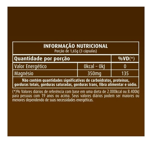 Magnésio Quelato 350mg (60 Caps) Natural