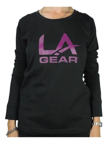 Remera Manga Larga La Gear Mujer Lali Ls Tee 75600060020/neg