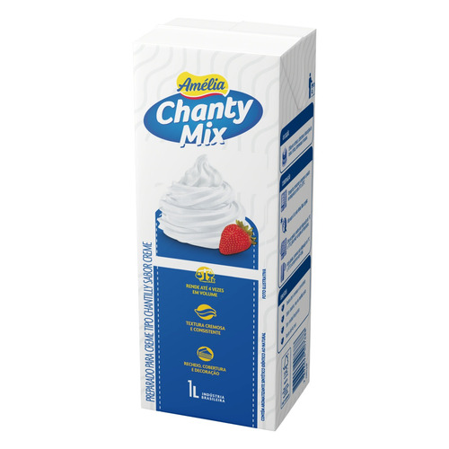 Imagem 2 de 4 de Chantilly Creme Amélia Chanty Mix Caixa 1l