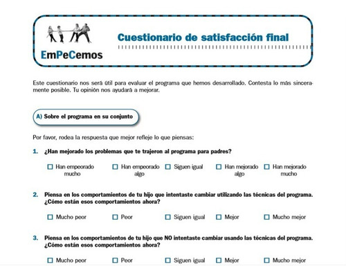 Programa Empecemos Intervención Problemas Conducta Niños 3x1