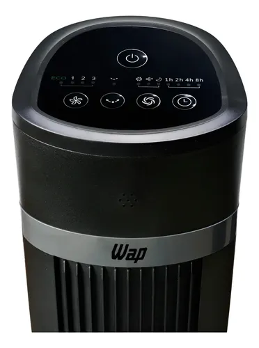 Ventilador Torre Vertical WAP Air Silence De Chão Preto