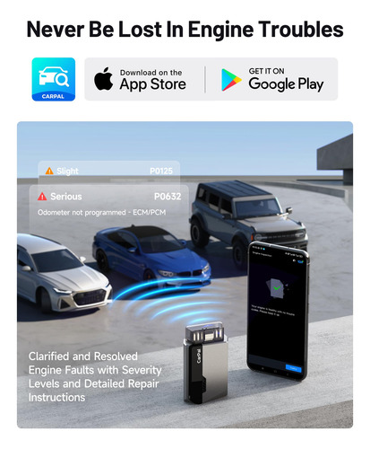 Topdon Carpal-us Lector Obd2 Bluetooth Para Ios Y Android Mm