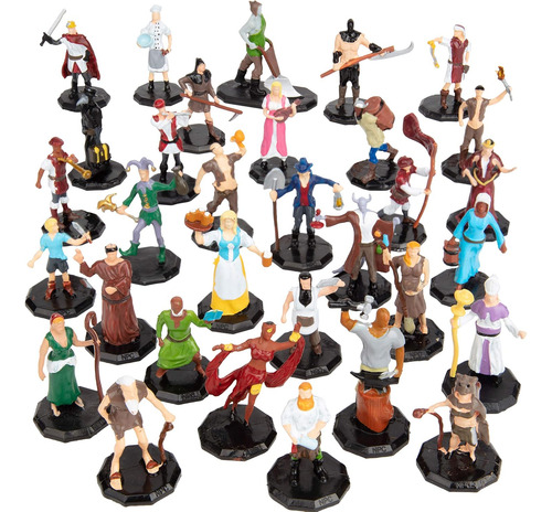 Juego De Mini Figuras Hexagonales De 1 Pulgada Para Rpg