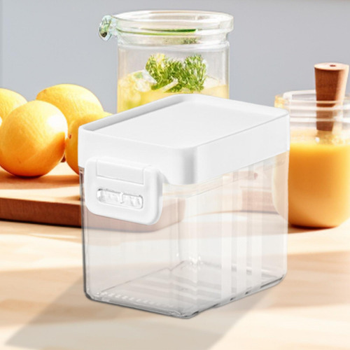 Cubo De Almacenamiento De Arroz Transparente, Reutilizable Y
