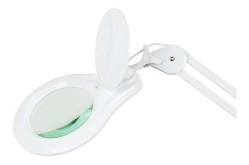 Lupa de bancada estetica led com dimmer Solver HL410 Branco