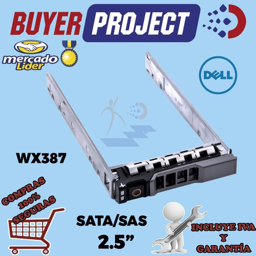 Adaptador Bahia De Disco Duro Servidor Dell Sata / Sas 2.5''