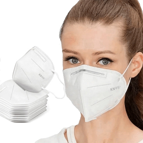 Imagem 1 de 7 de Kit 10 Máscaras N95 Proteção Respirtória Pff2 4 Camadas Full