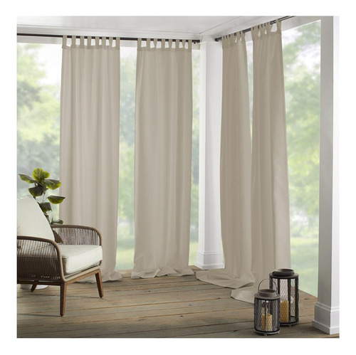 Panel De Cortina Matine Elrene Taupe Interior/exterior Taupe