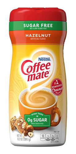Imagen 2 de 2 de Coffee Mate 289.1g Sugar Free En Polvo Hazelnut
