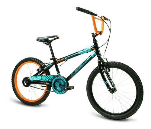Bicicleta Mercurio Infantil Spyro Rodada 20 Cubrecadena Color Negro