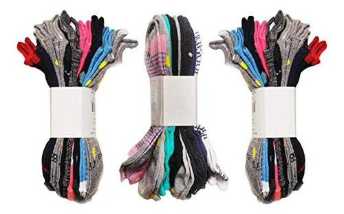 30 Pares De Calcetines Tobilleros De Corte Bajo Para Mujeres
