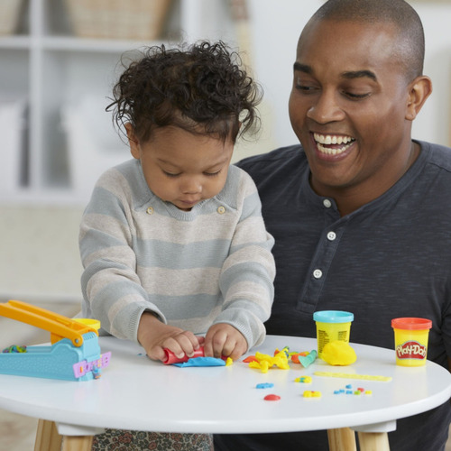 Set De Masas Play Doh Fábrica De Diversión Color Azul