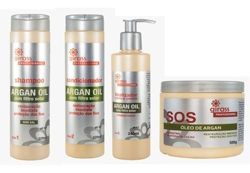 Kit Girass Sos Argan - 4 Passos