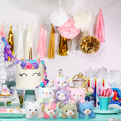 8 Piezas De Mascotas De Peluche De 5 Pulgadas Animales Relle