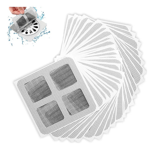 100 Pcs Filtros Desechables, Colector De Pelos,baño Y Cocina