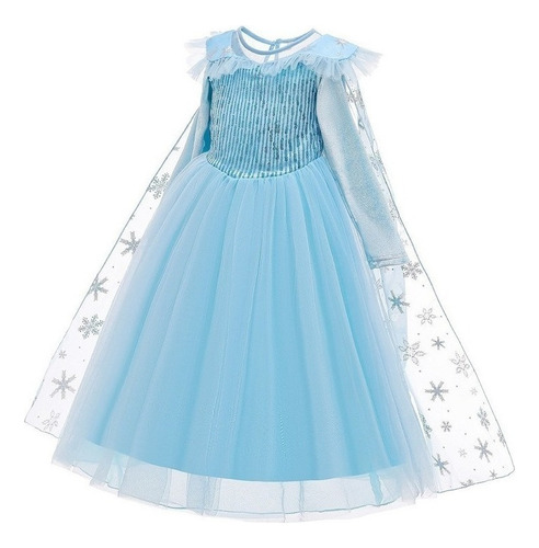 Elsa Vestido For Niña Princesa Anna Coronación