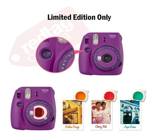 Imagen 2 de 4 de Fujifilm Instax Cámara Mini 9 Instantánea Color Morado