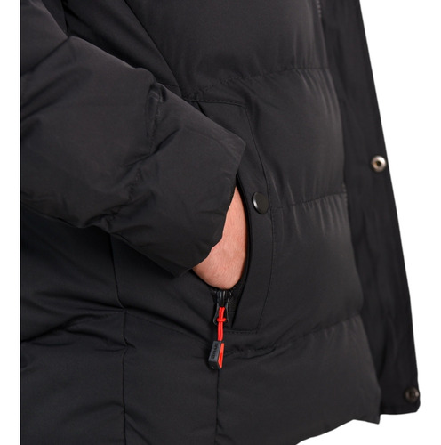 Campera Hombre Importada Con Capucha Y Piel Abrigo Camperon