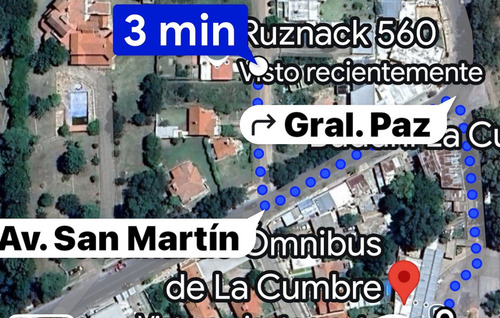 Lote Esquina En Av San Martin Y Ruznack La Cumbre
