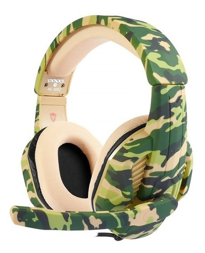 Fone Game Gaming Pc / Smartphone E Tablet Camuflagem Militar