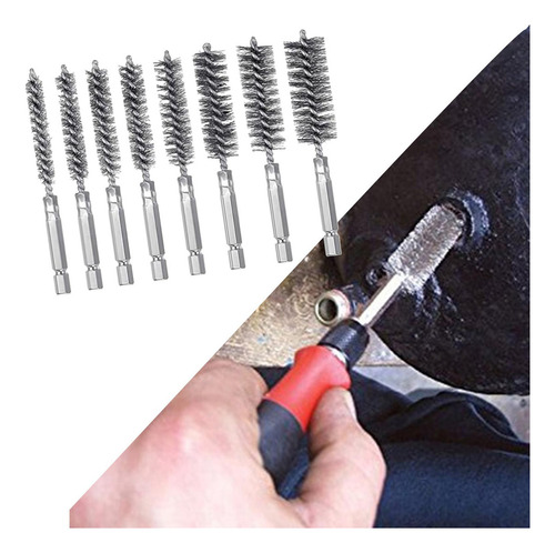 Kit De Limpieza De Tubos De Acero Inoxidable Para 8 Piezas