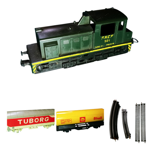 Tren Lima- Escala Ho - Locomotora/2 Vagones/16 Vias (Usado)
