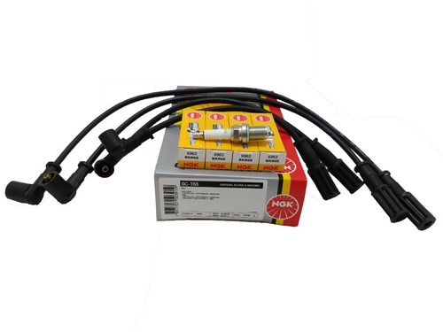 Juego De Cables Y Bujias Ngk Fiat Mobi 1.0 8v 