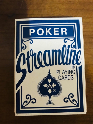 Baralho Poker Streamline Playng Cards Usada Em Ótimo Estado