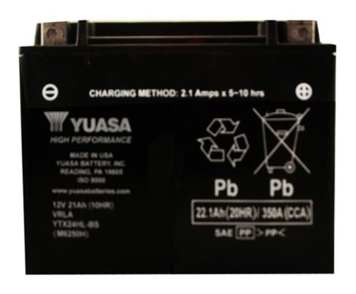 Bateria Motocicleta Motor Refacción Ytx24hl-bs Acido Yuasa