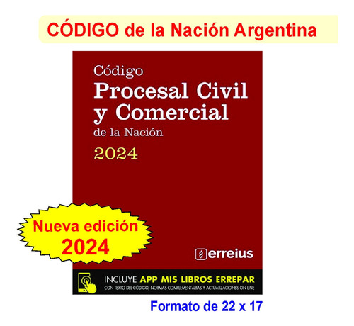 Código Procesal Civil Y Comercial De La Nación Ultima Edicio