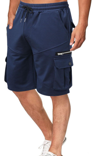 Bermudas Para Hombre, Pantalones Cortos Gris, Large
