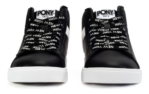Tenis Pony Top Star Hi Soot Dama Action Leather