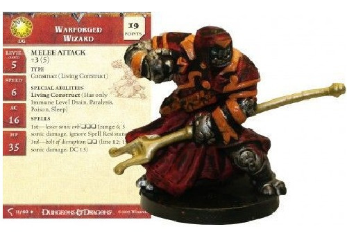 Warforged Wizard #11 Deathknell Mini Dungeons And Dragons