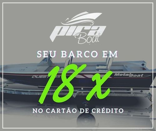 Imagem 7 de 8 de Barco De Alumínio Aruak 500 Plus + Motor Mercury 15 Hp Super