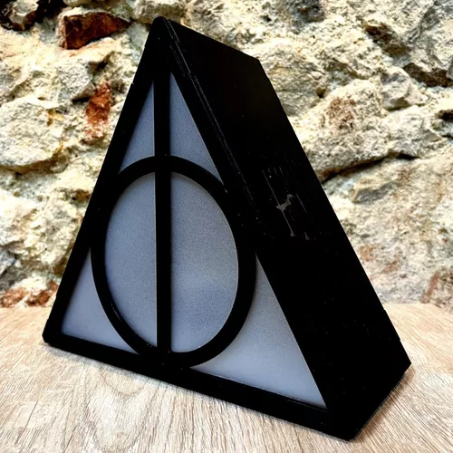 Lámpara de las Reliquias de la Muerte con temática de Harry Potter / Regalo  de Harry Potter / Iluminación industrial / Lámpara de cabecera / Lámpara