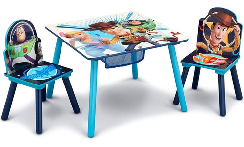 Juego De Mesa Con Almacenamiento Y Sillas De Toy Story 4