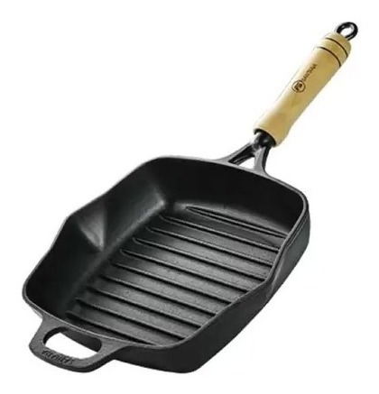 Imagem 2 de 2 de Frigideira Cook Grill Em Ferro Fundido 23,5x23,5 - Fumil