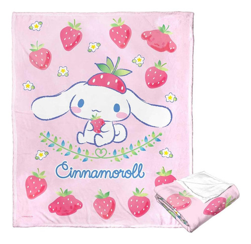 Northwest Sanrio Cinnamoroll, Dulce Como Fresas, Manta De Ta