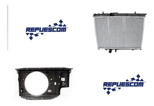 Radiador Y  Encauzador De Peugeot 206 / 207 - Repuescom