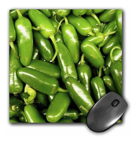 3drose Llc 8 x 8 x 0.25 inches Jalapeno Peppers Mouse Pad