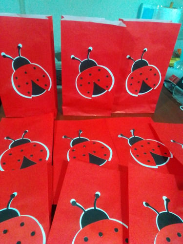 Bolsitas Golosineras Ladybug Vaquita San Antonio X10 Unidad