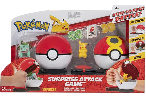 Pokémon Ataque Sorpresa Bulbasaur + Pikachu