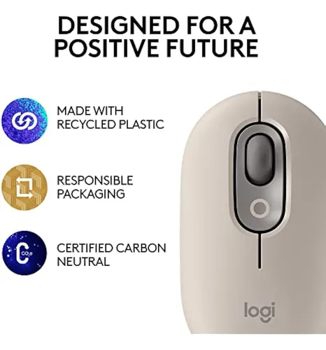 Logitech Pop Mouse, Ratón Inalámbrico Con