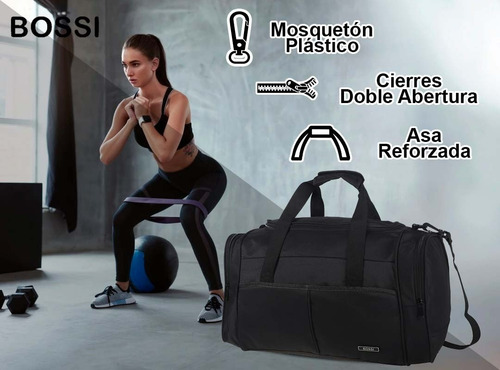 Imagen 5 de 10 de Bolso Gimnasio Grande Deportivo Viaje Urbano Reforzado Tira De Hombro Color La Mejor Calidad! Diseño By Tsr
