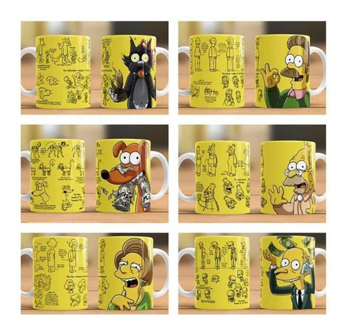 22 Plantillas Los Simpson Tazas Sublimacion Pdf