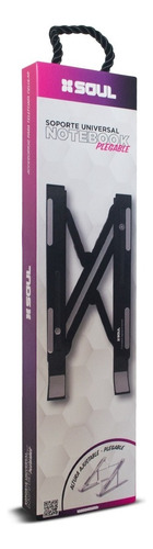 Soporte Universal Notebook Stand Regulable Y Portátil Color Negro Soul SOP-ZB11