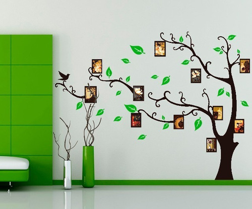 Vinilo Decor Interior Sticker Arte Pared - Diseño Árbol Foto