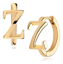 Comprar Vacrona Aretes De Aro De Oro Para Mujer, Chapados En Oro De.
