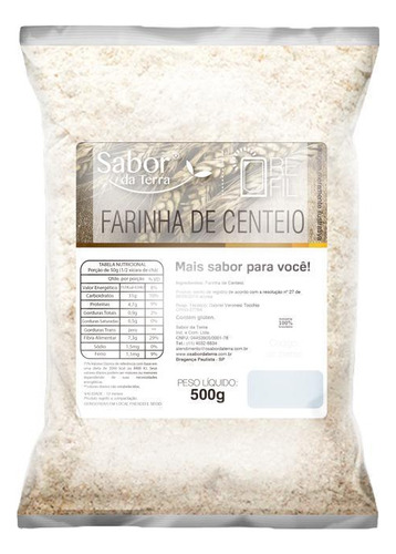 Kit 3x: Farinha De Centeio Sabor Da Terra 500g